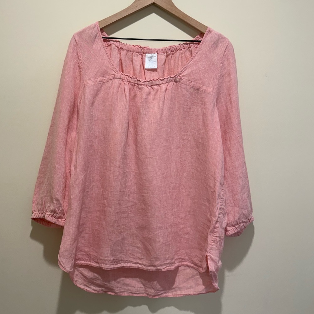 Lands End 100%Linen Women’s Top